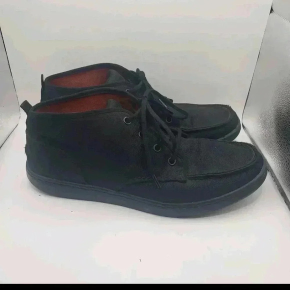 Timberland Black Fabric Chukka Boots Men's US 10.5 Mesh Lace Up Casual shoes - Picture 1 of 7